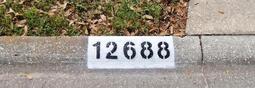 Curb Address Painting